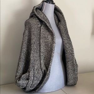 Zara chunky knit batwing hoodie